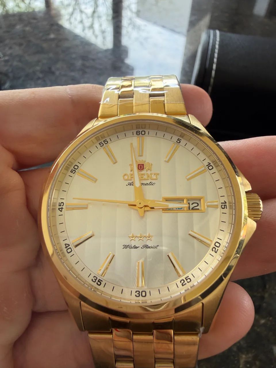 Relógio Orient Automático 3 estrelas Dourado  - Foto 2