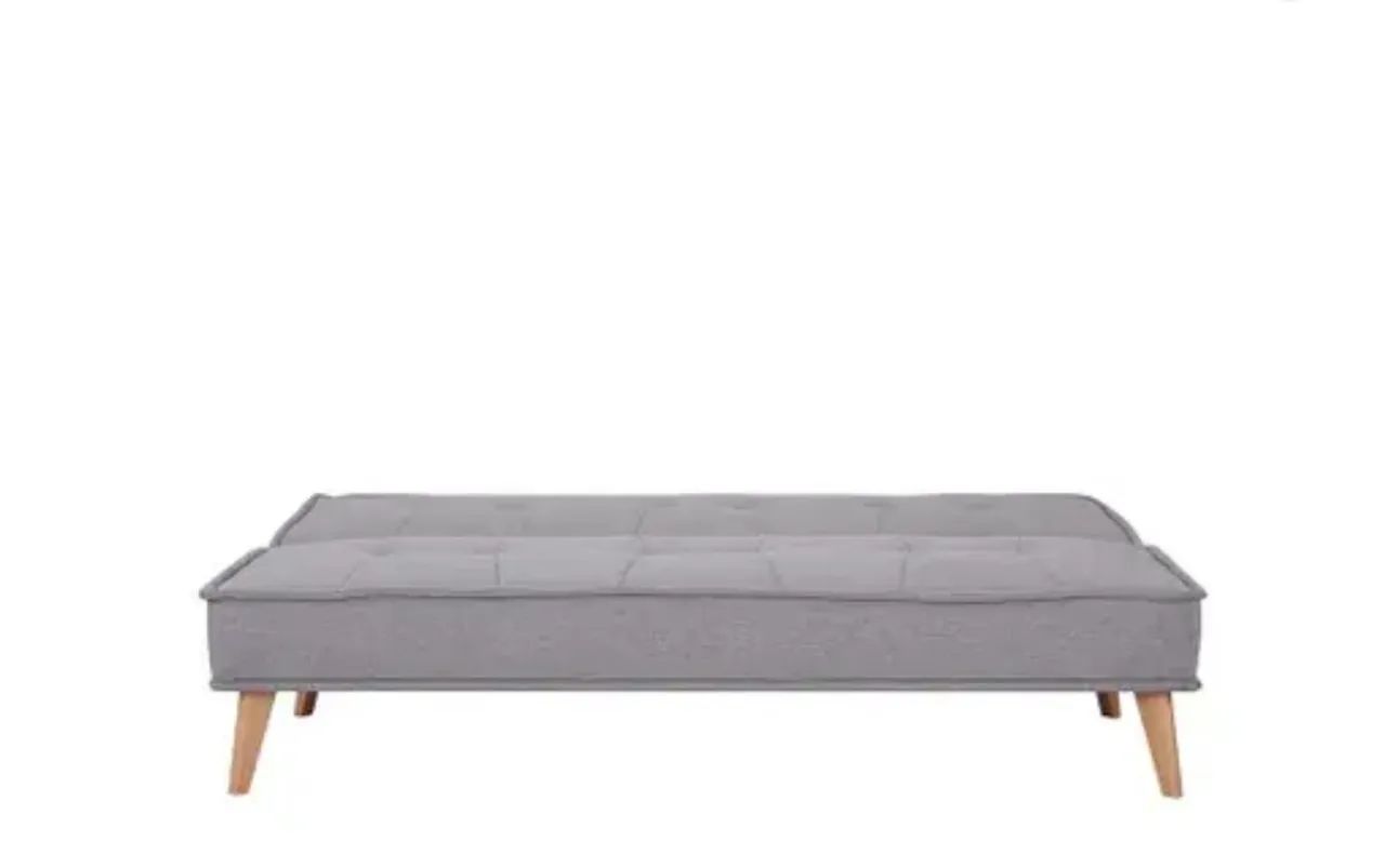 Sofá Cama 3 lugares Casal Cinza  - Foto 4