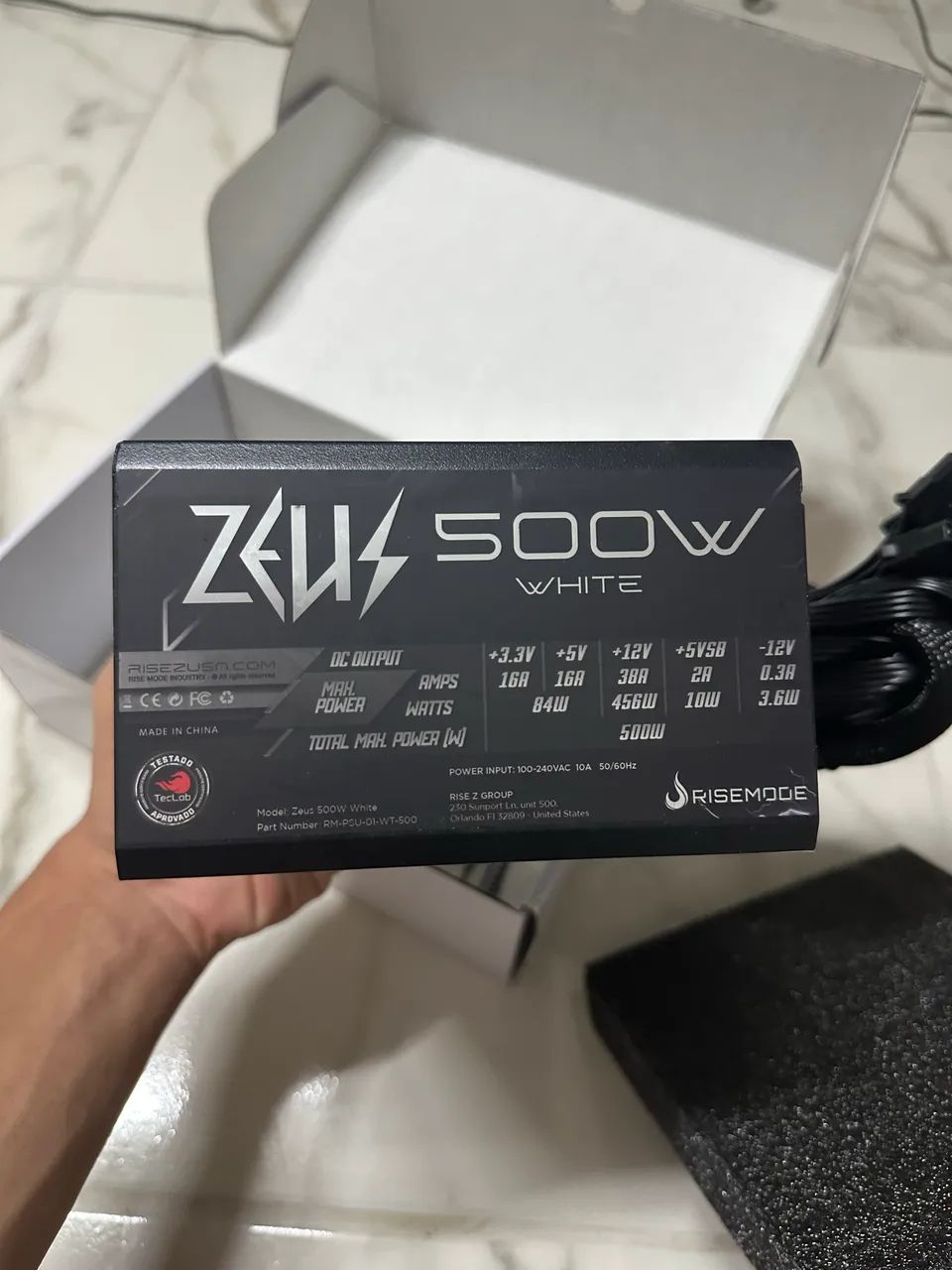 Vendo fonte 500w Zeus com PFC ativo  - Foto 3