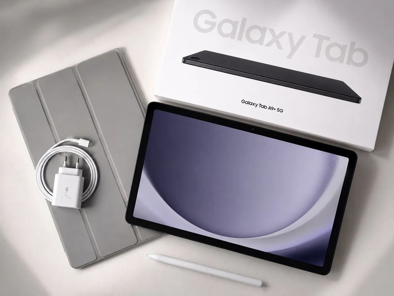 Tab A9+ 5g com capinha, película e caneta. - Foto 5