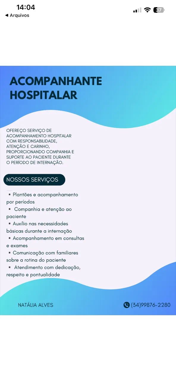 Acompanhante Hospitalar 