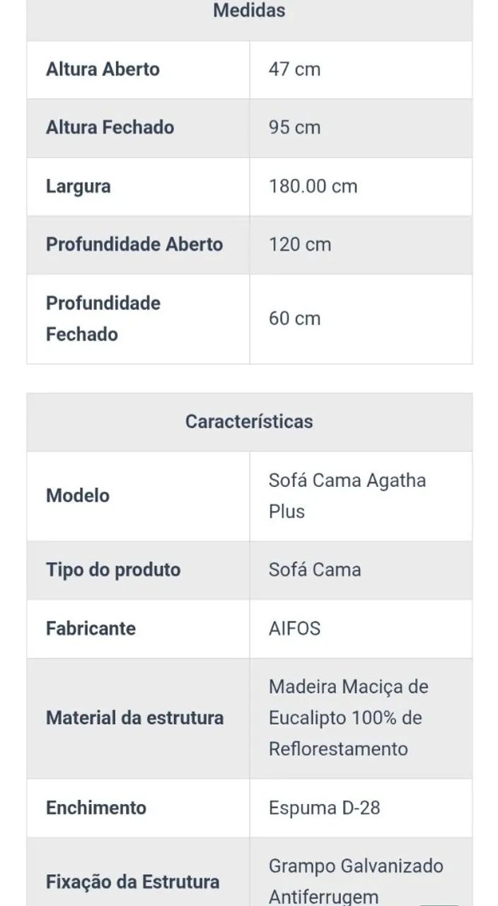 Sofá-cama de Luxo com Densidade 28 e FRETE GRÁTIS: TRAVA NA QUEIMA!!! - Foto 5