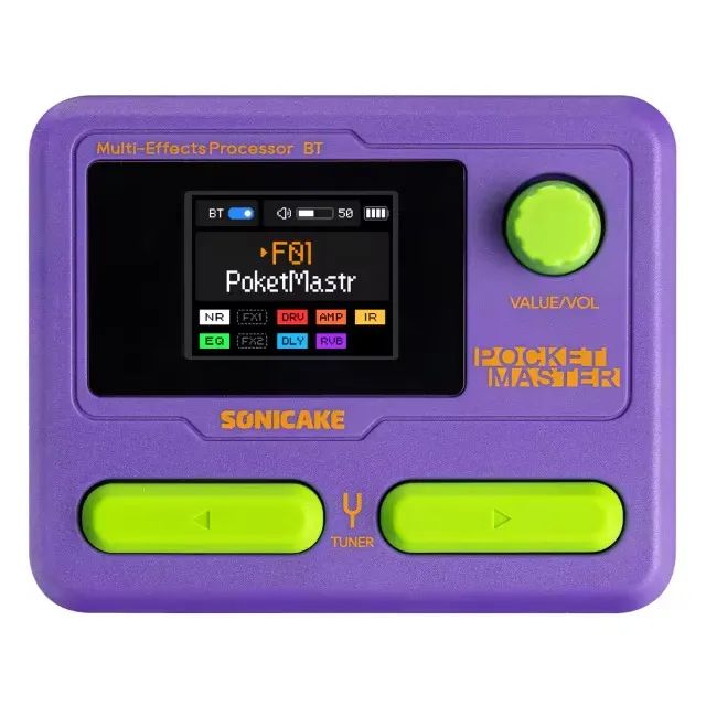 Pedaleira De Guitarra Multiefeito Sonicake Pocket Master