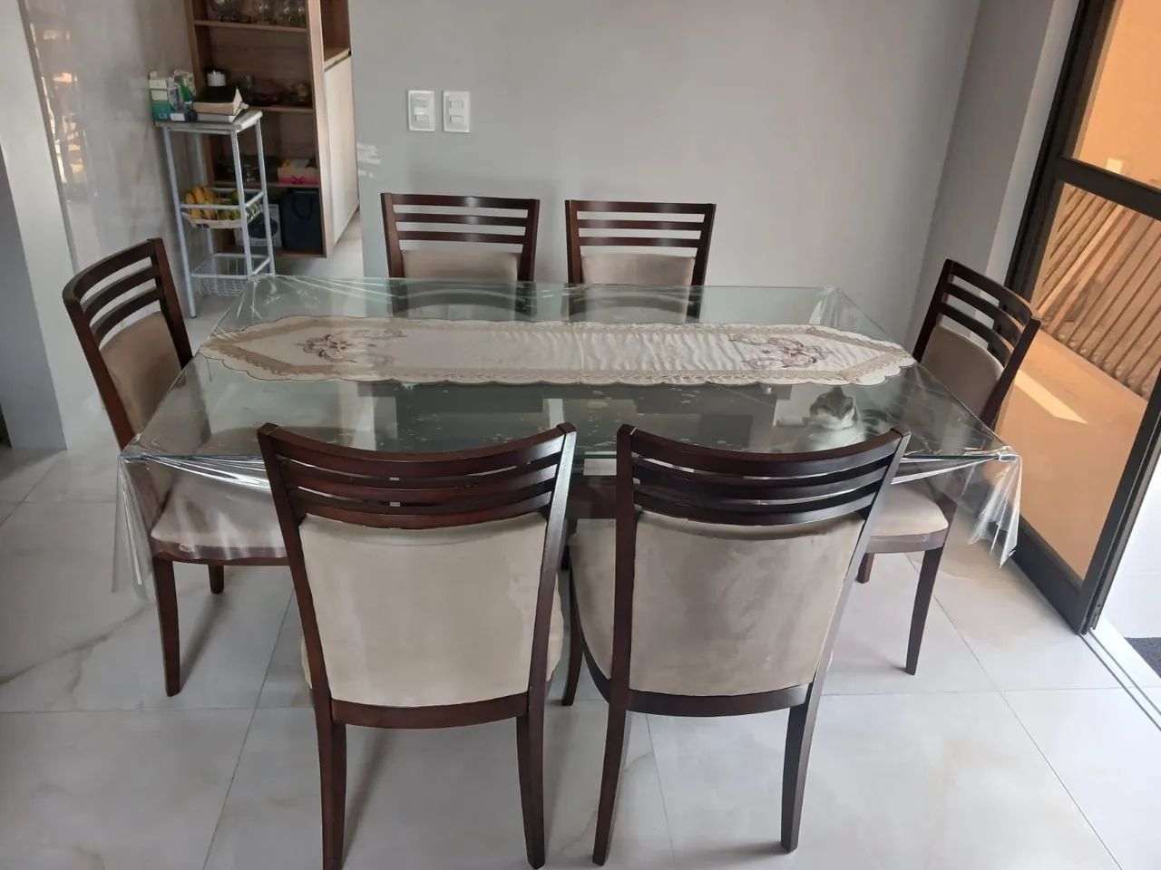 Mesa em madeira de Vidro - Foto 2