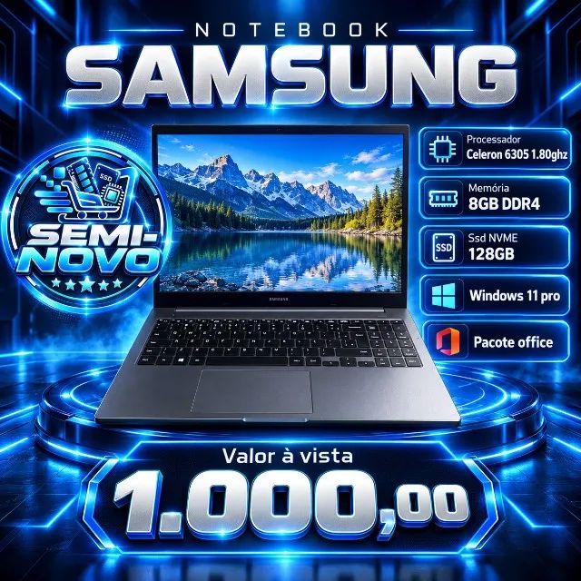 NOTE BOOK SEMI NOVO SAMSUNG
