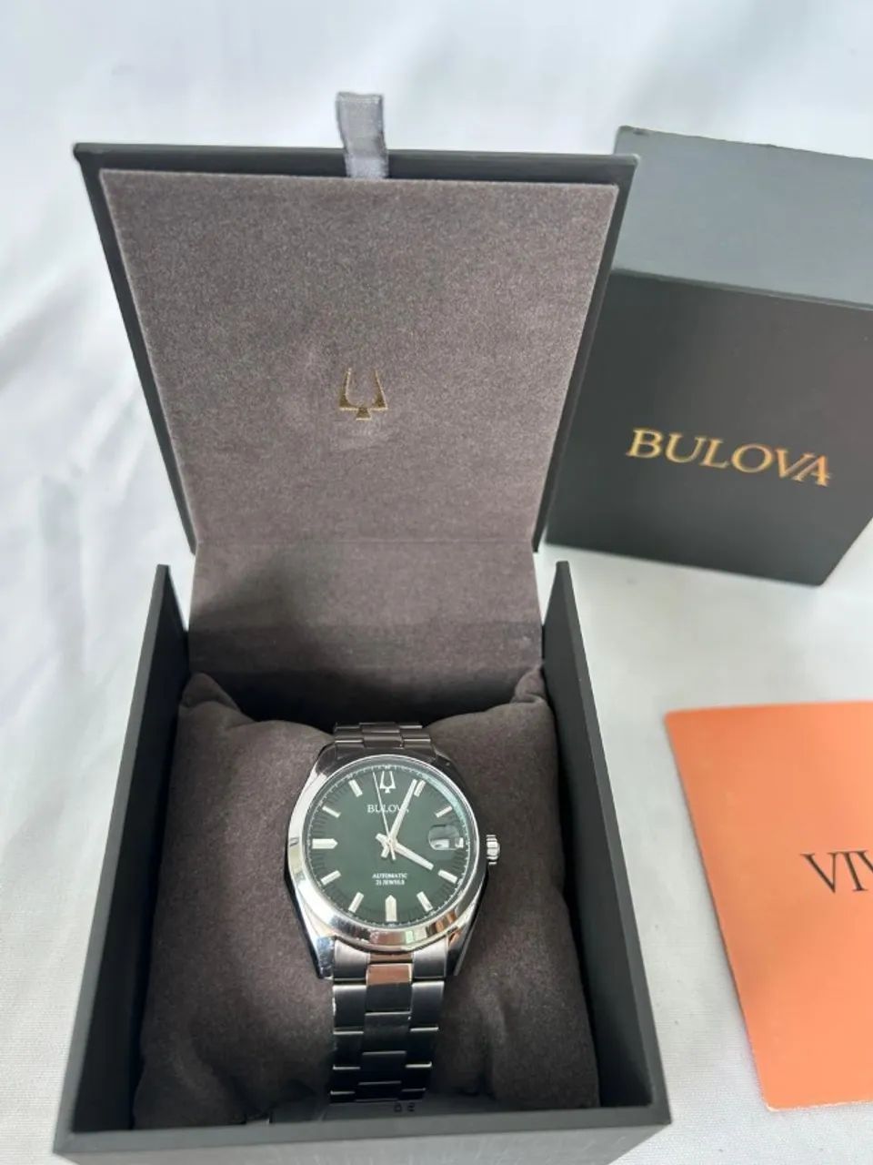 Relógio Bulova Surveyor Automático Verde (96B429) - Foto 2