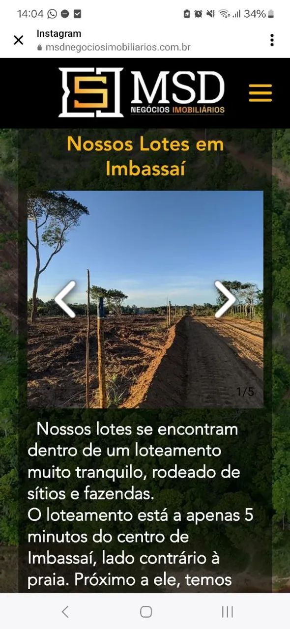 Vende-se lote em Imbassay - Foto 3