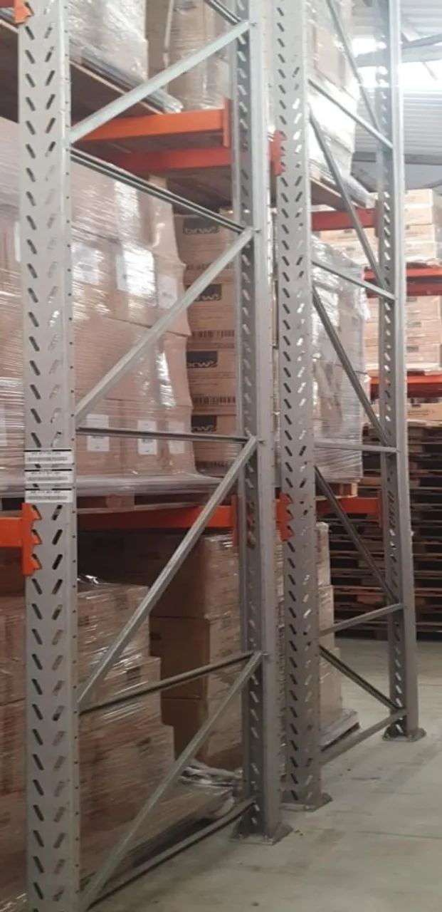 Porta paletes completo - Montante, Protetor de coluna e Longarinas NÃO HA MINIMO DE COMPRA - Foto 2