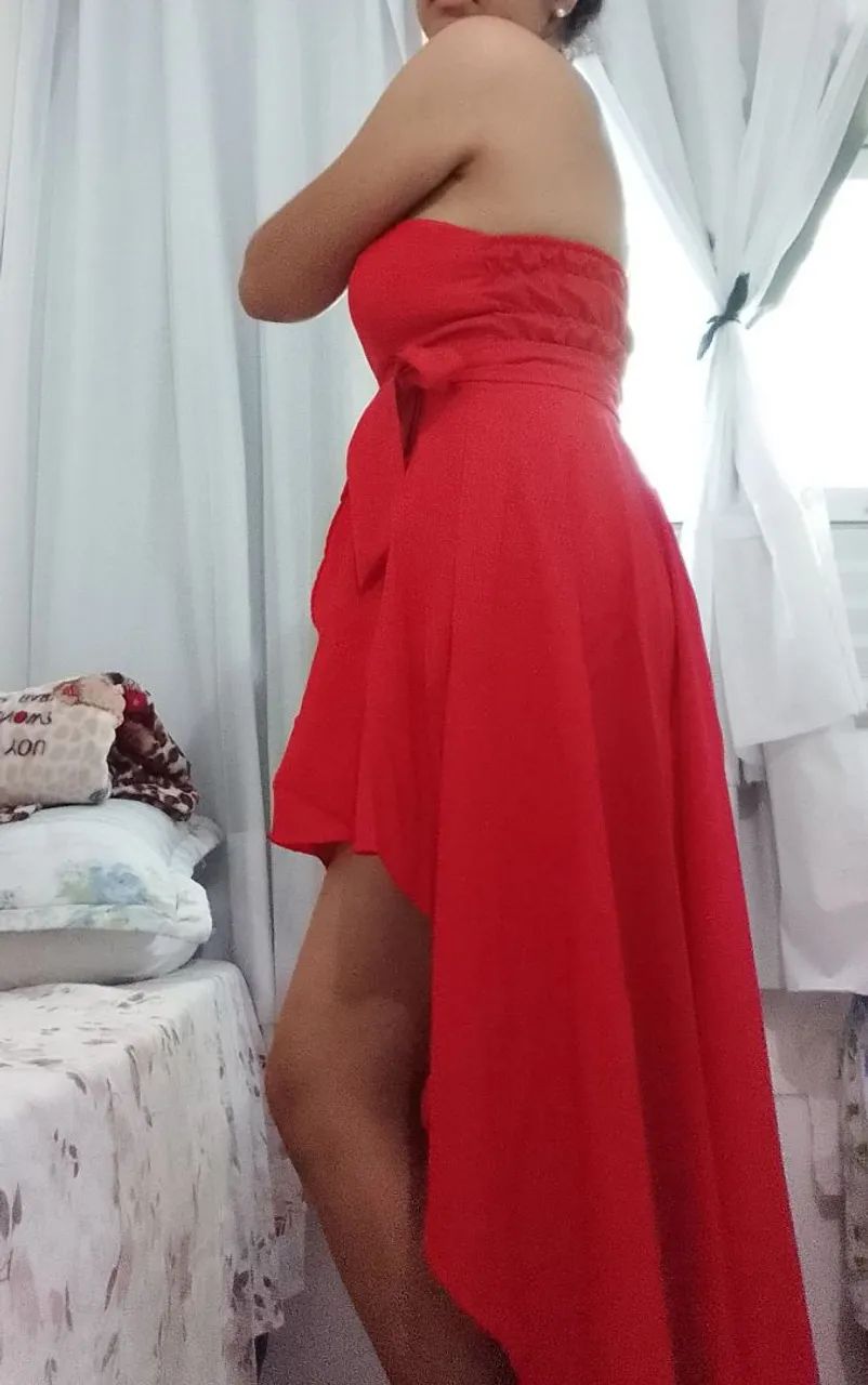 Vestido macaquinho tomara que caía midi/longo  - Foto 4