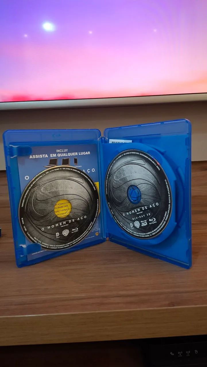 RARO! O Homem de Aço Blu-ray + 3D Original | Superman | Colecionador - Foto 4