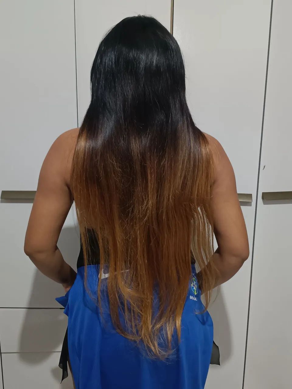 Cabelo humano na tela 
