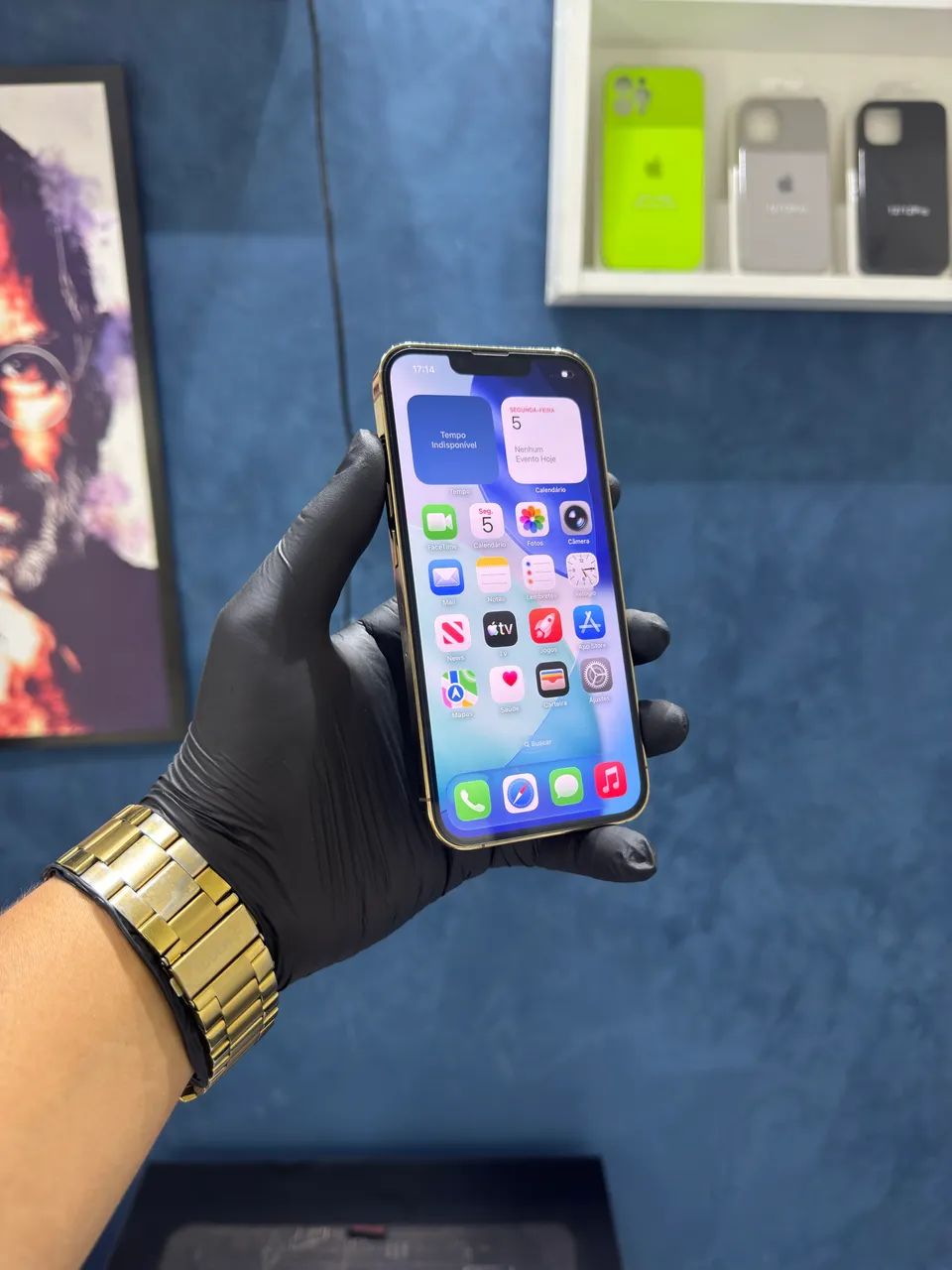 IPHONE 13 PRO MAX 128GB DOURADO - Foto 2