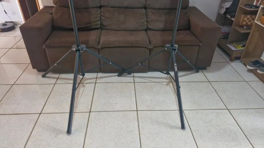 Caixa de Som Datrel 250W Ativa e Passiva de 12" + suporte + cabo - Foto 2