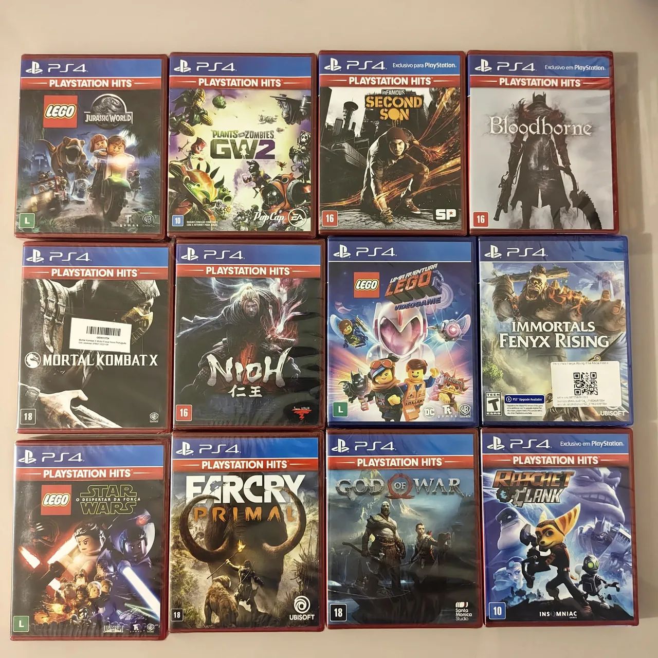VENDO LOTE JOGOS LACRADOS PS4