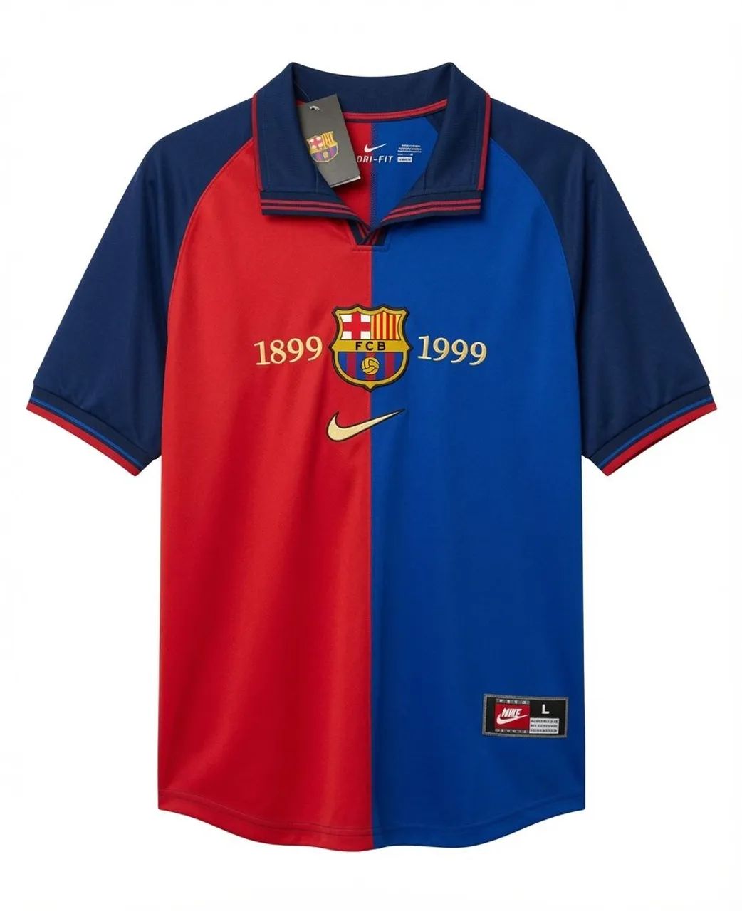 Camisa Barcelona Retrô 1999 - Foto 2