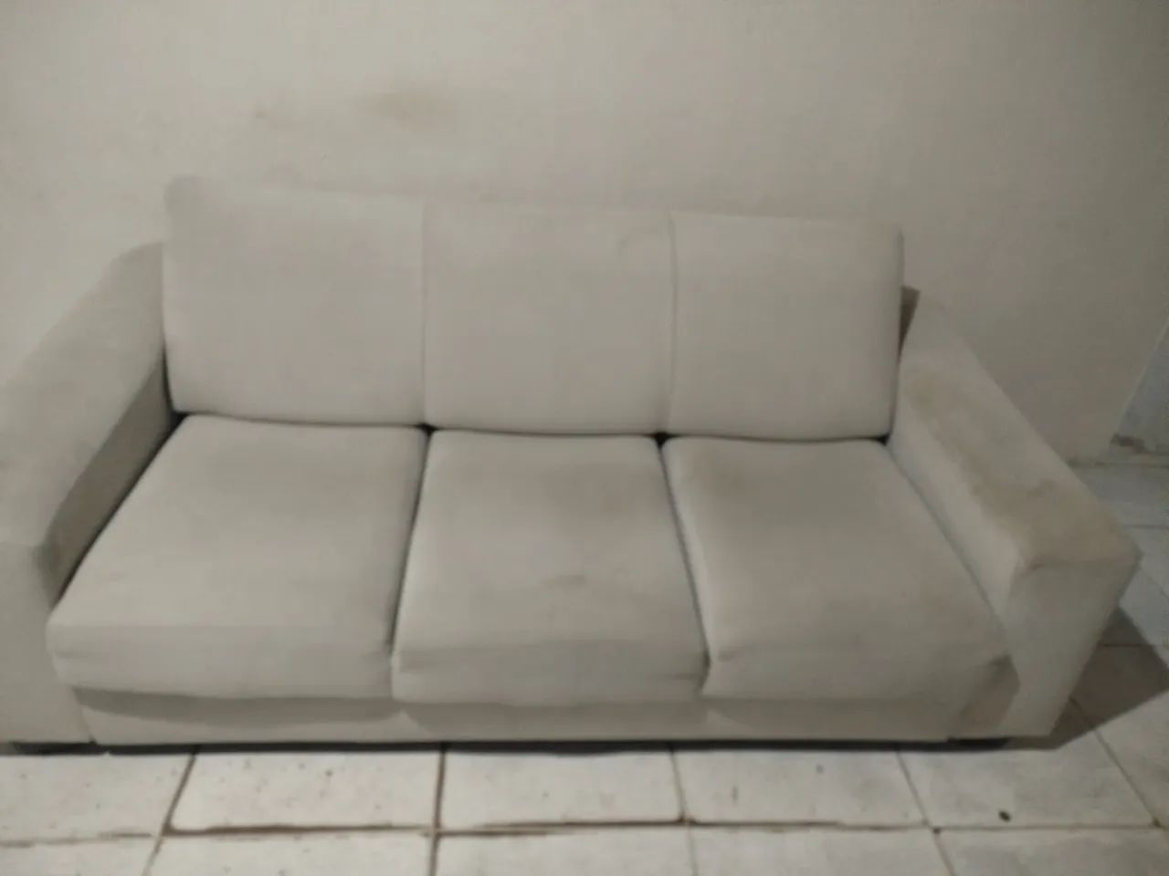 Sofá retrátil tecido aveludado  - Foto 2