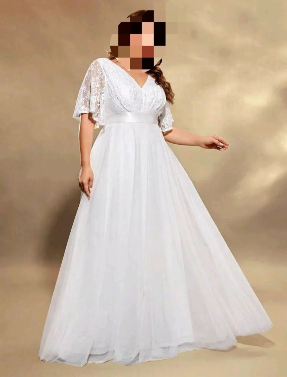 Vestido Noiva Branco Plus Size G1