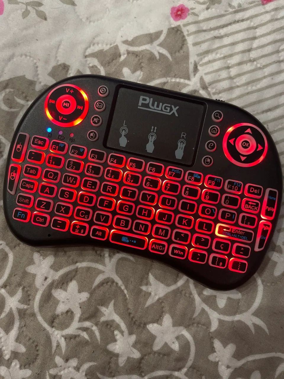 Mini teclado Mouse USB sem fio - Foto 3