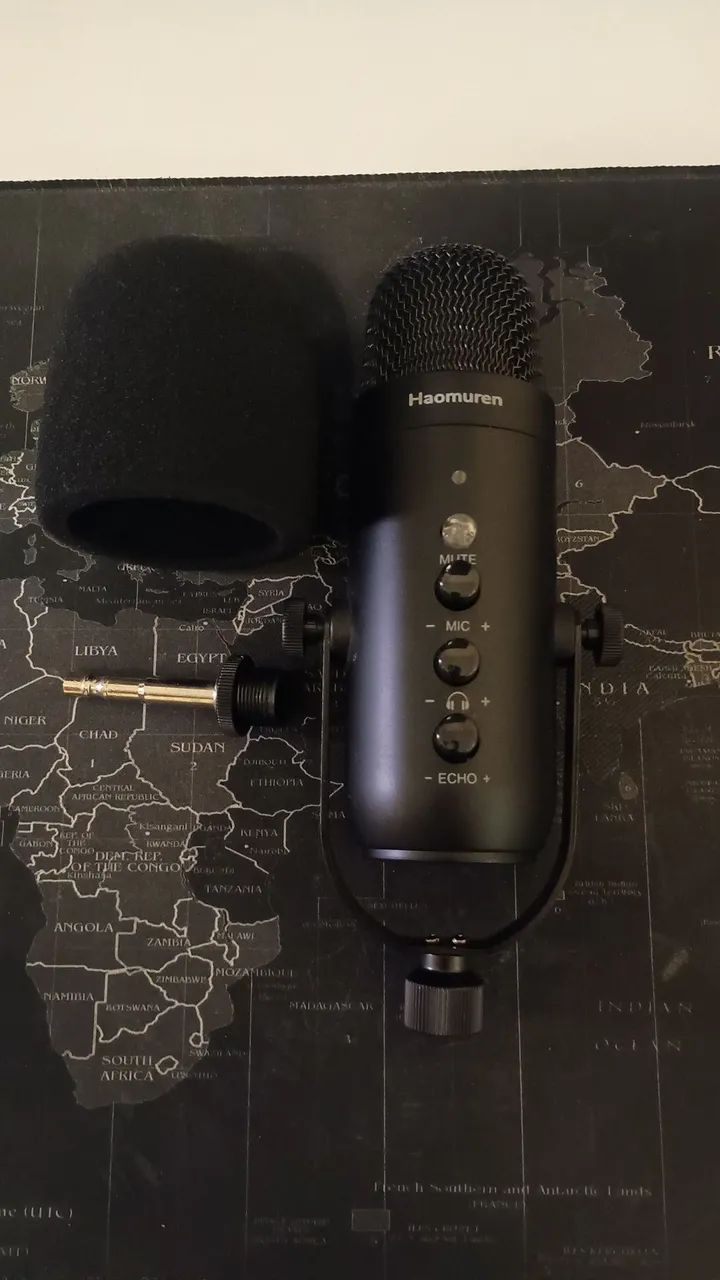 Microfone condensador Haomuren k66s + braço articulado - Foto 2