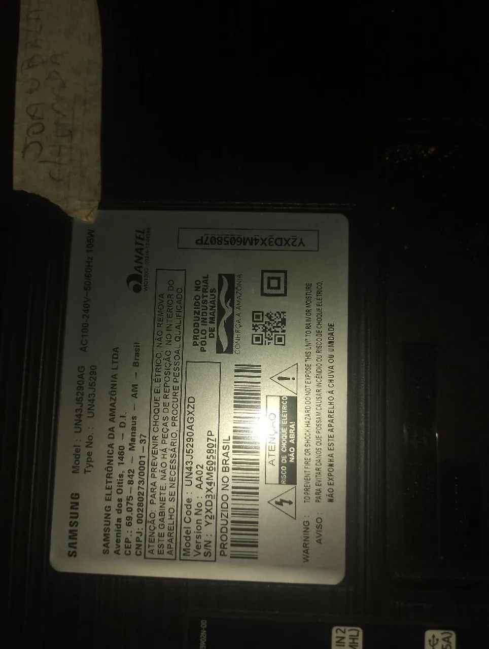 Tv 43 Samsung com defeito  - Foto 2