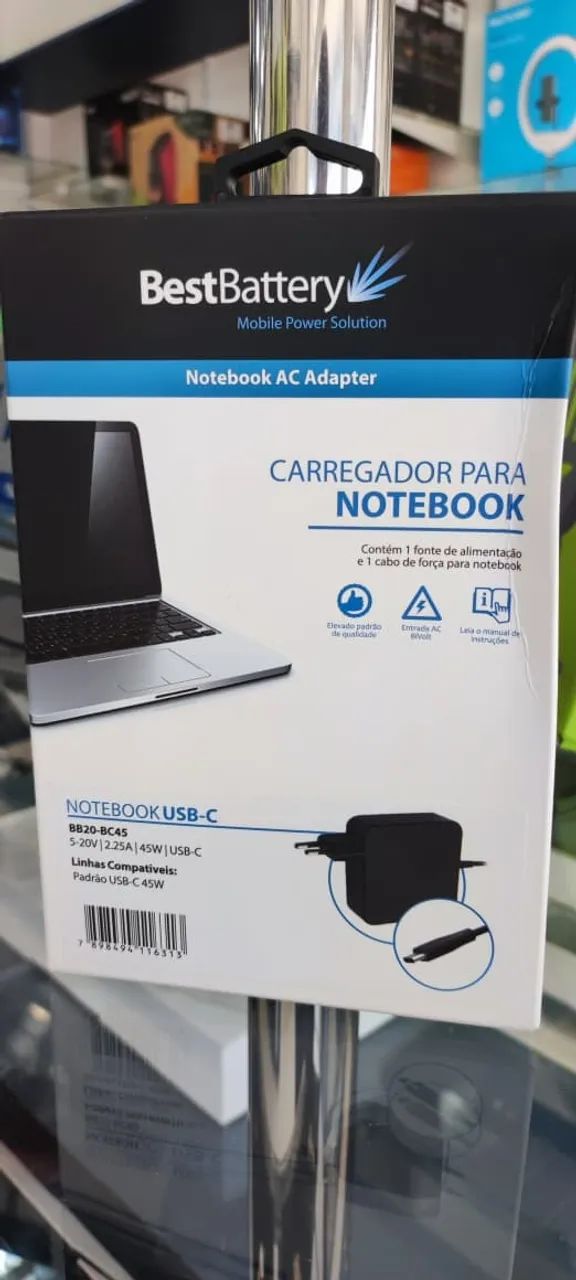 Carregador de Notebooko Tipo - C
