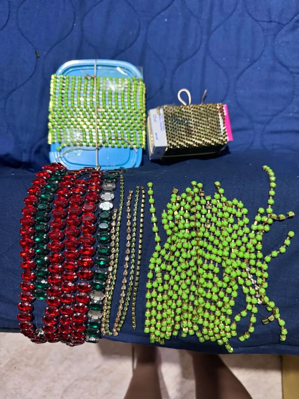 Kit pedrarias e linhas para artesanato - Foto 2