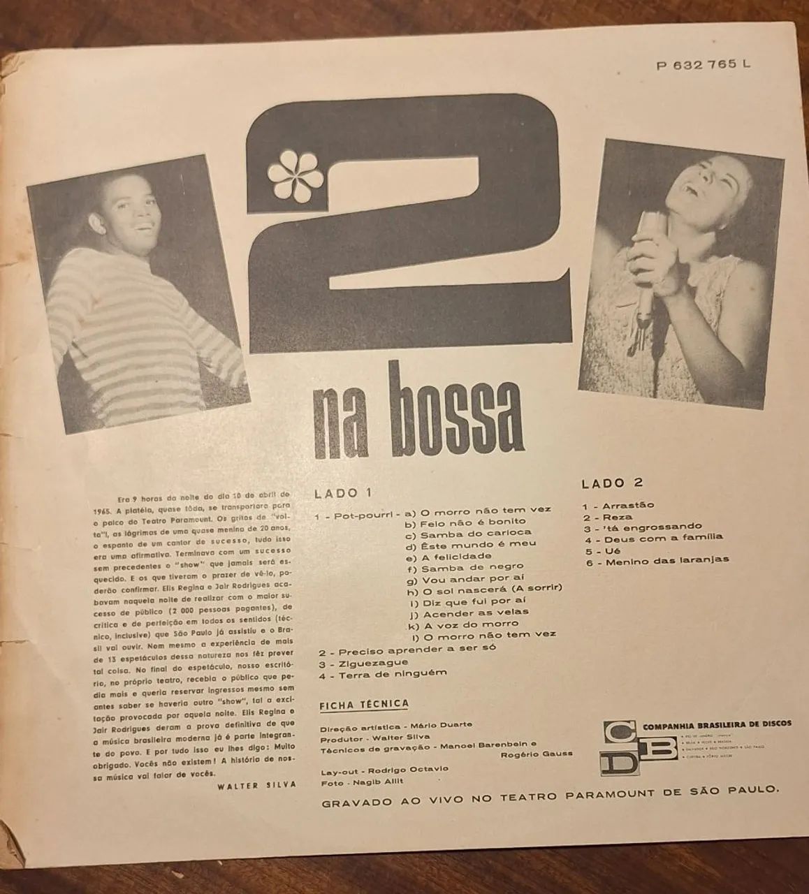 disco vinil lp elis regina e jair rodrigues bossa nova 2 - Foto 3