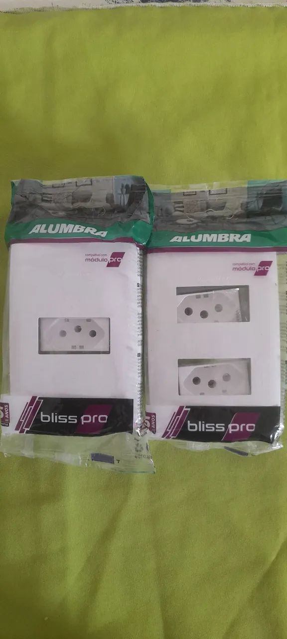 2 TOMADAS/INTERRUPTORES SIMPLES/TOMADA COAXIAL PARA FIOS/SENSOR DE SENSOR de PRESENÇA! - Foto 2