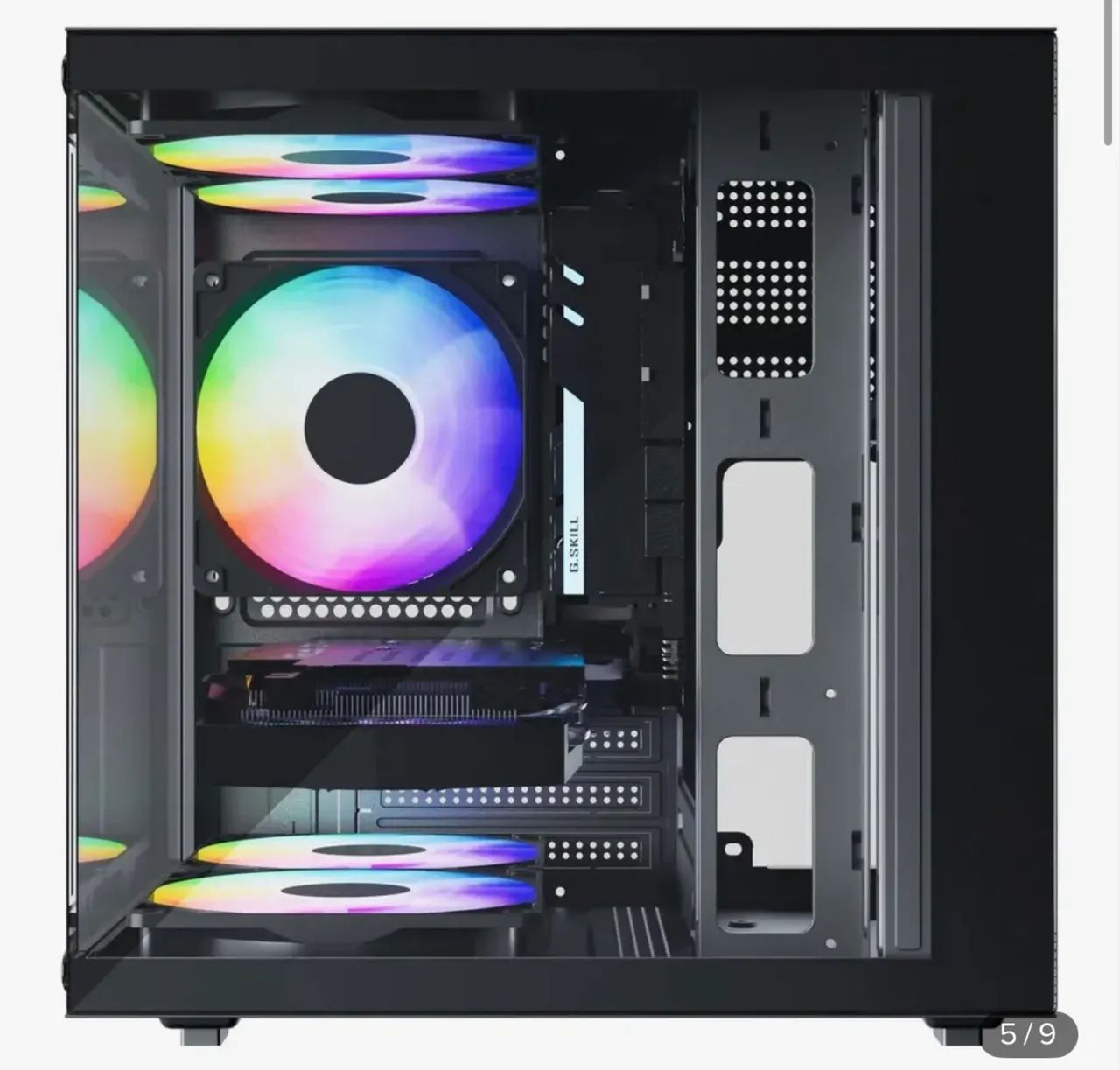 Vendo Gabinete com 5 fans RGB