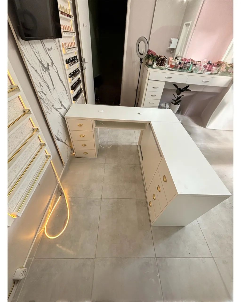 Mesa em L para Nail Designer - Foto 5
