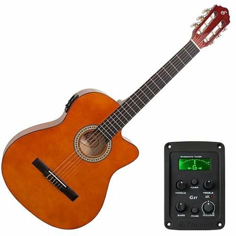 Violão gianini elétrico semi novo