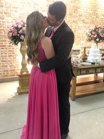 Vestido Madrinha Rosa Pink Bárbara Melo - Foto 2
