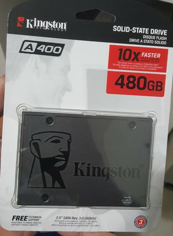 Ssd 480GB Kingston A400 - Novo - Lacrado - Aceito Cartão