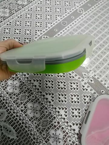 2 marmitas de silicone retratil - Foto 2