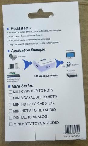 Conversor de video rca para hdmi - Foto 2
