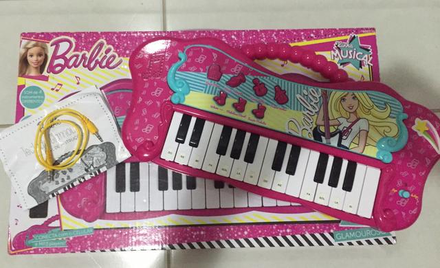 Vendo teclado musical da Barbie na caixa! - Foto 2