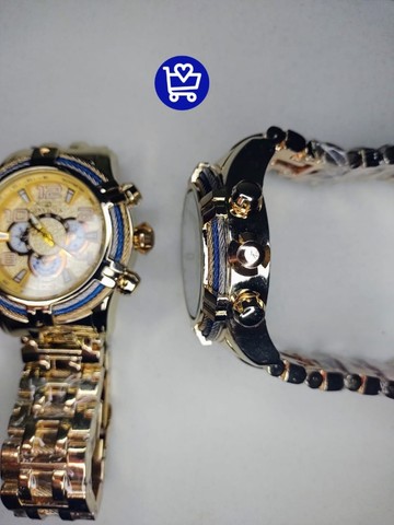 Relógio Masculino Dourado Invicta - Foto 3