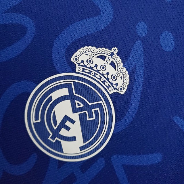 Camisa Real Madrid Manga Longa Azul 2022 - Foto 4