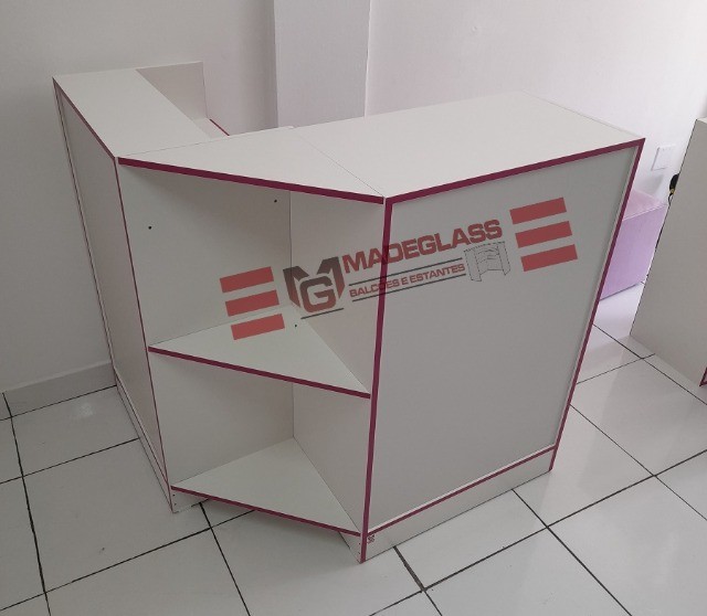 Balcão Caixa em L - Parcelamos em 12x sem juros no cartão