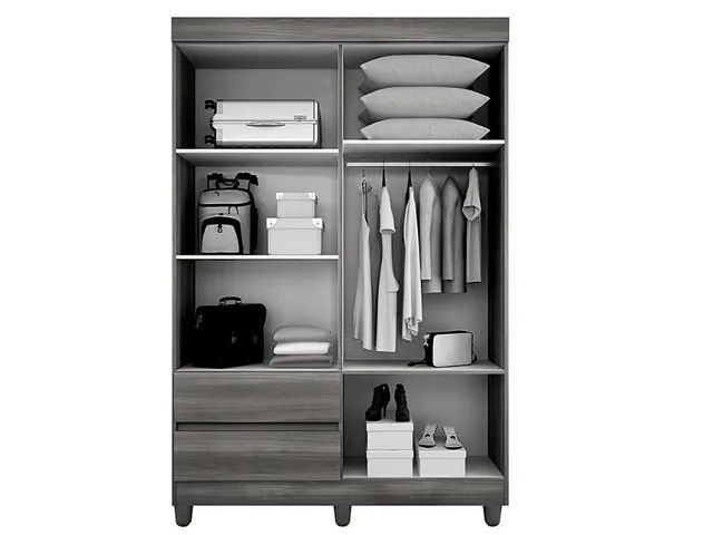 Guarda-Roupa Perola  4 portas com espelho l23 - Foto 2