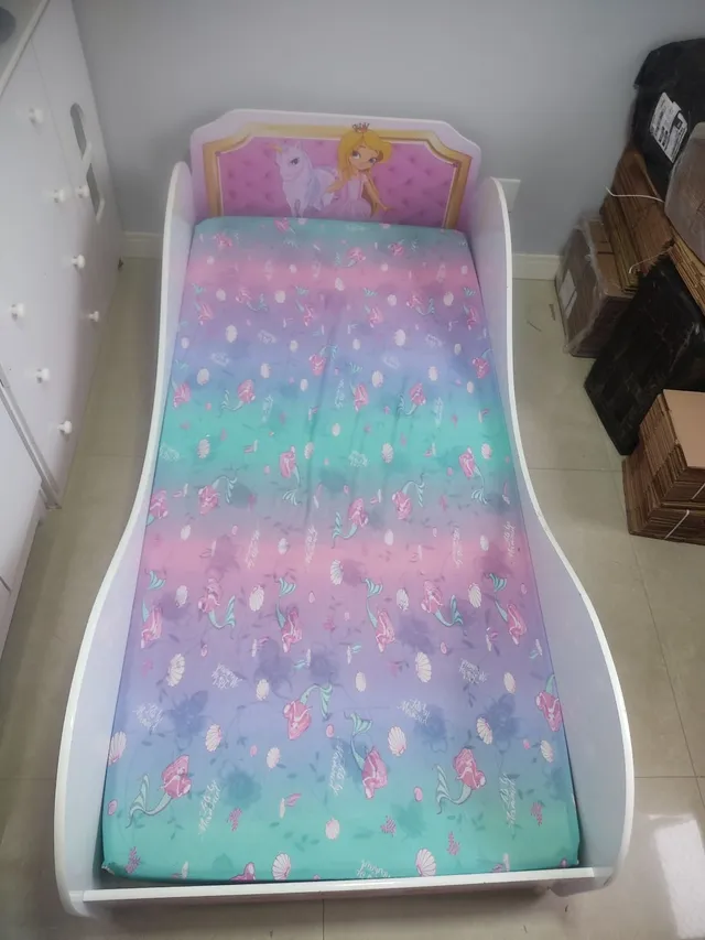 Cama Carruagem Barbie Star Rosa