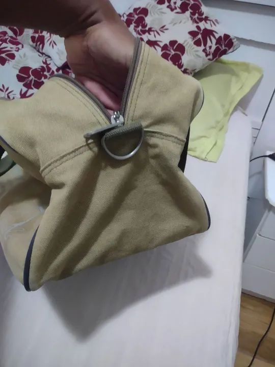 Mala de Viagem em Canvas Bege - Foto 4