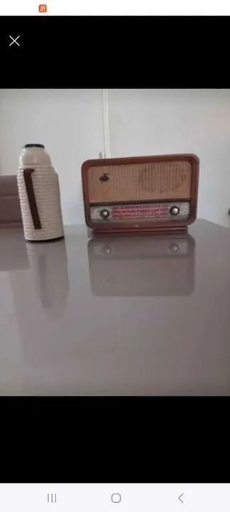 Radio gout boy antigo de madeira funcionando *64