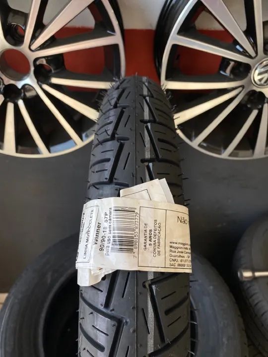 PNEU DE MOTO SEM CÂMARA 90/90/18 MAGGION (instalação gratuita
