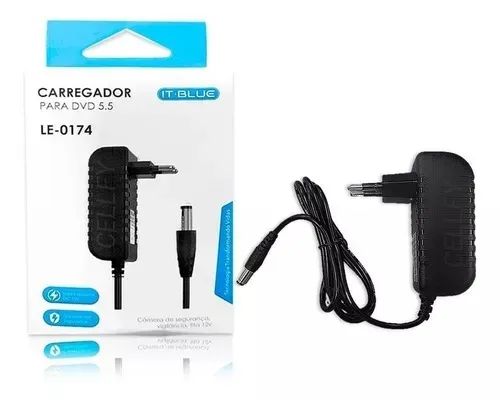 Fonte carregador 12v 3a para fita led e outros equipamentos 12v