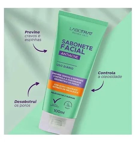 Sabonete Facial Antiacne Labotrat 100ml Promoç