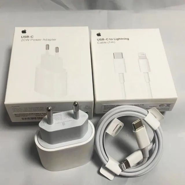 Carregador iPhone Turbo 20W Apple Usb-C Lightning (Original) - Foto 3
