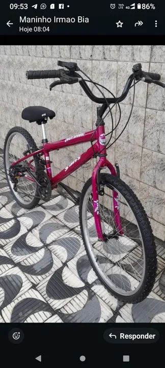 Bicicleta Aro 24 com marcha