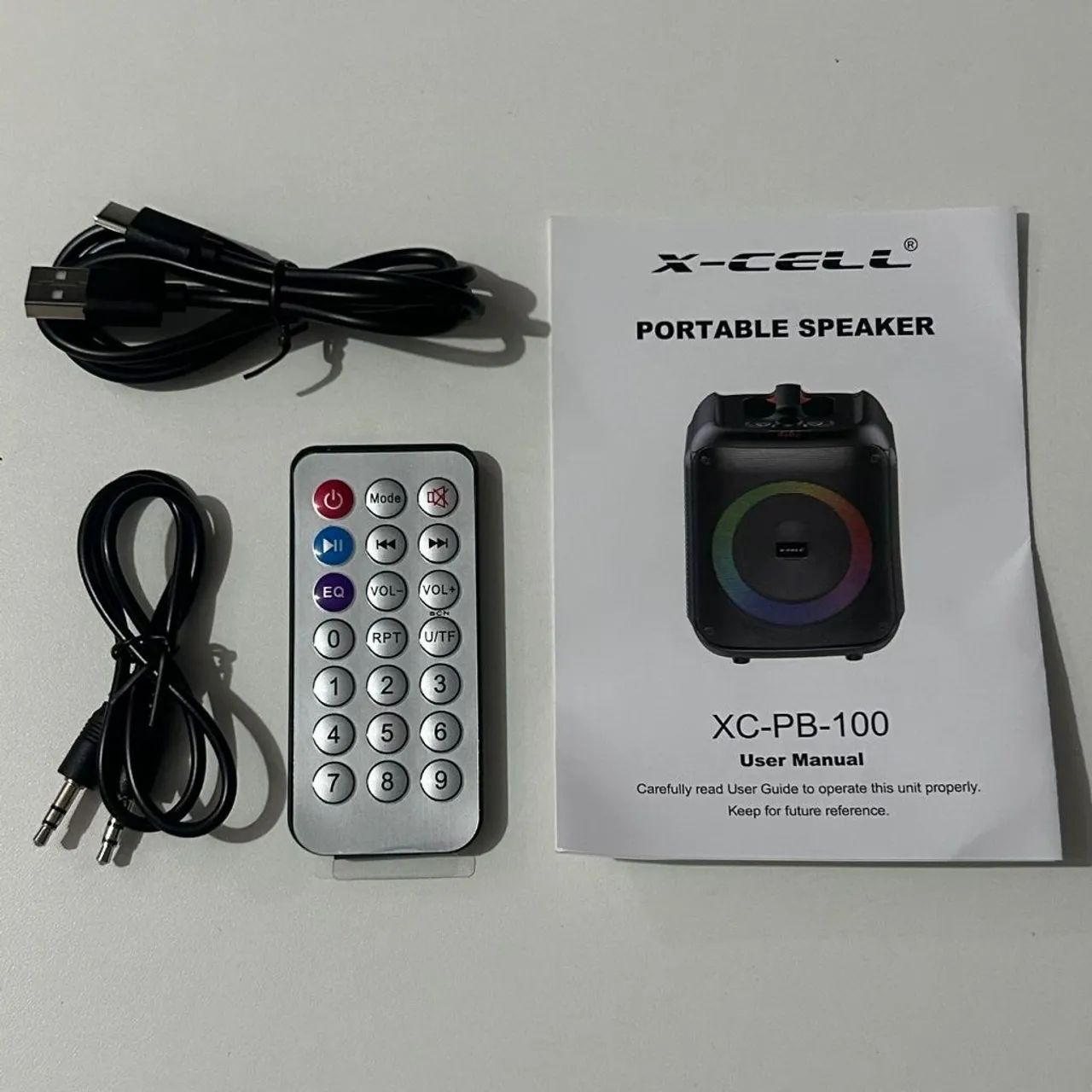 Caixa bluetooth Partybox com 2 microfones sem fio - Foto 5