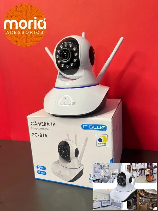 Câmera Segurança 3 Antenas Robo Baba Pet Ip Onvif Wifi Noturna - Foto 2
